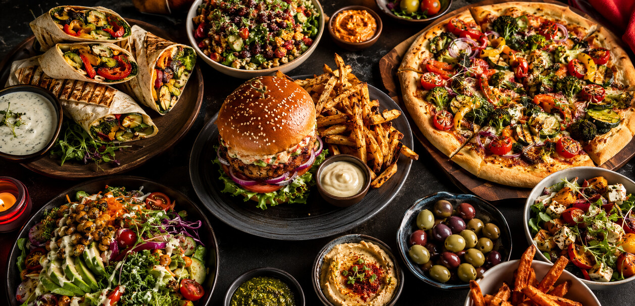 Colorful fresh platter